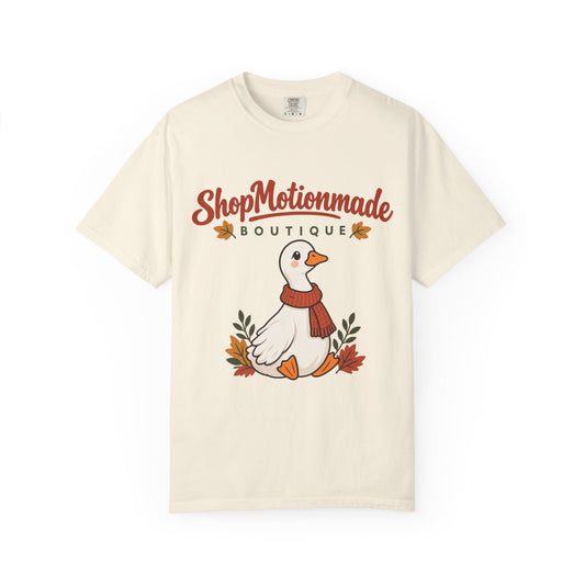 Autumn Goose Boutique T-Shirt — "ShopMotionmade" Cozy Fall Graphic Tee
