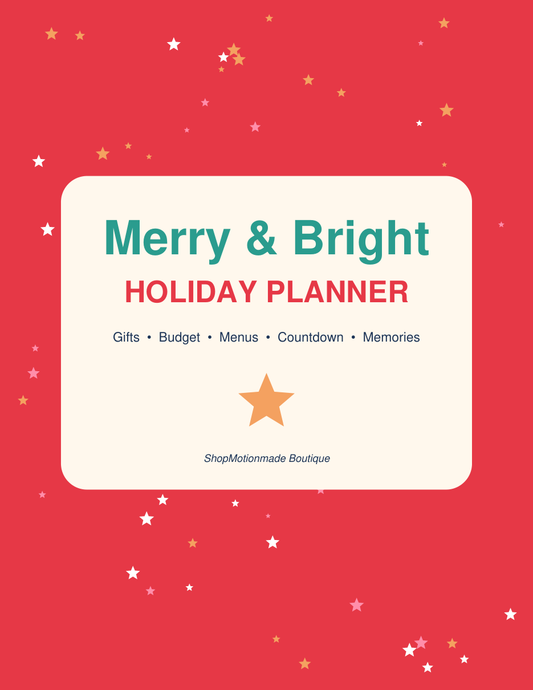 Merry & Bright Holiday Planner cover