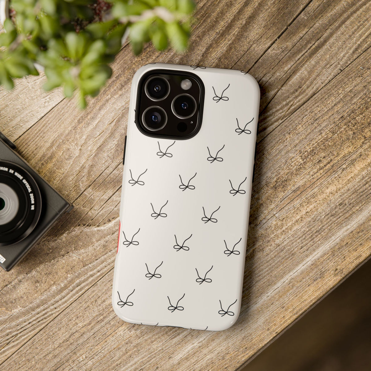 Minimalist Scissors Pattern Tough Phone Case