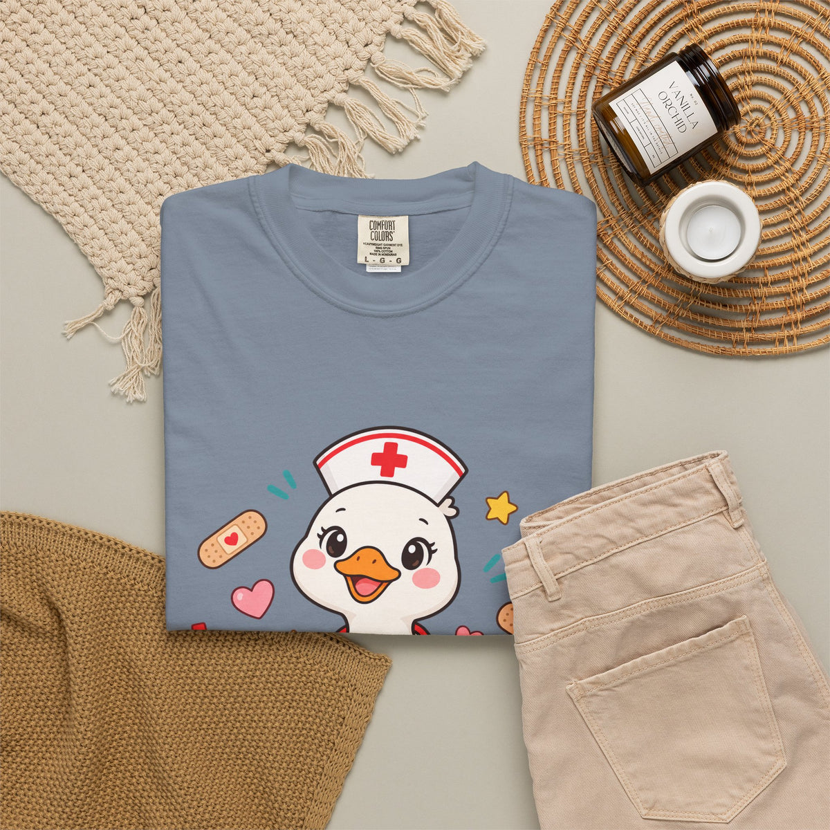 Nurse Duck Heart T-Shirt — Cute Nursing Gift