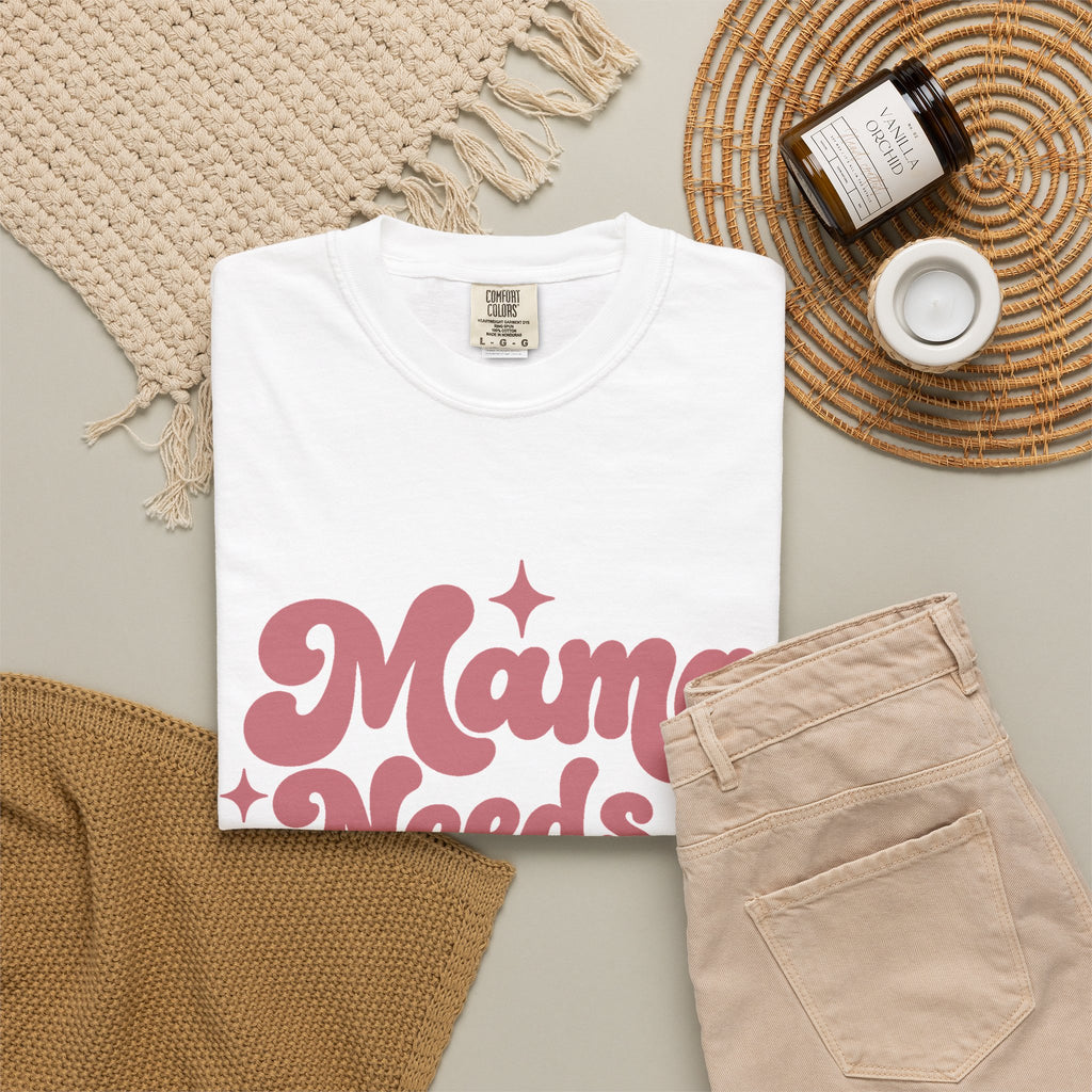 Mama Needs a Minute T-Shirt — Retro Mom Graphic Tee