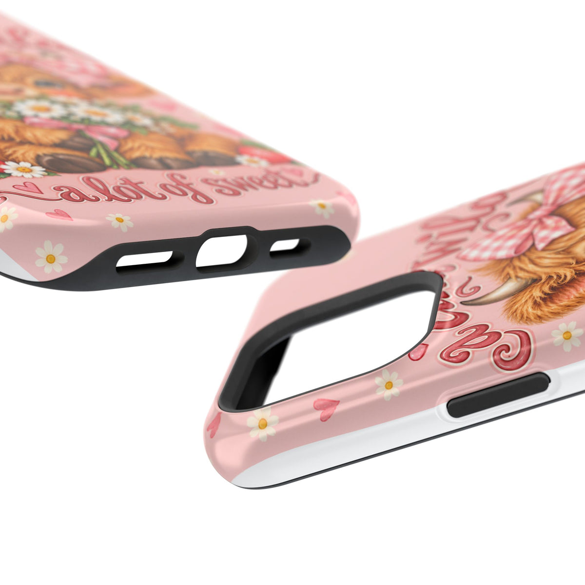 Cute Highland Cow Phone Case — "A Little Wild, A Lot of Sweet" Magnetic Impact-Resistant Case