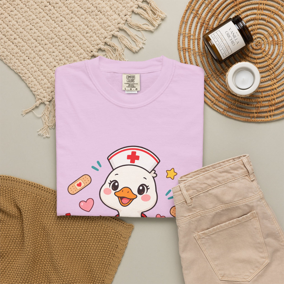 Nurse Duck Heart T-Shirt — Cute Nursing Gift