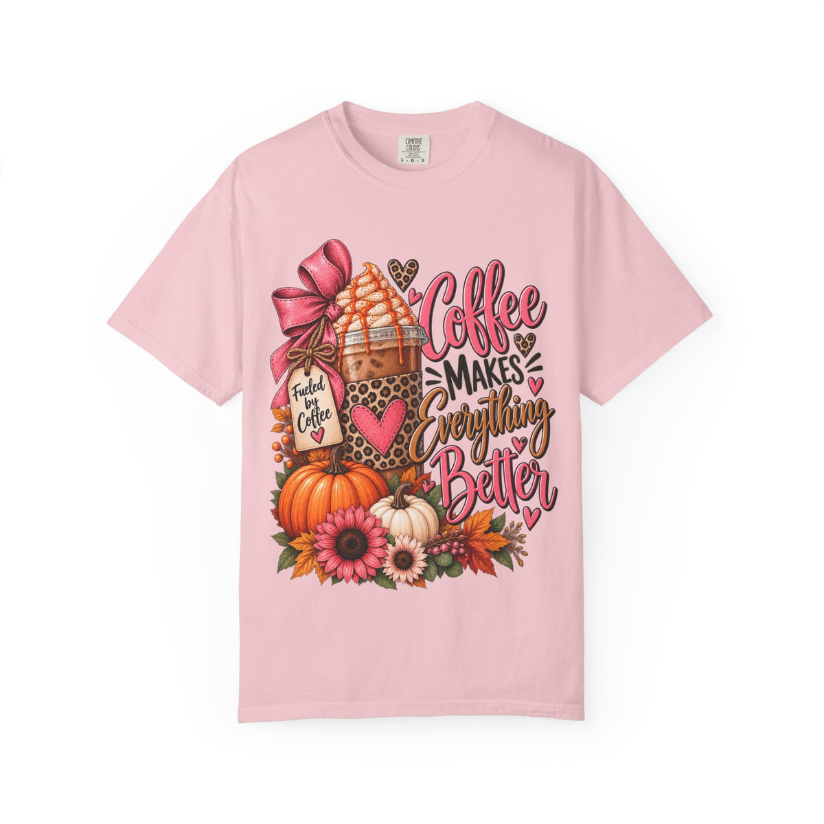 Coffee Makes Everything Better T-Shirt — Fall Pumpkin Spice Coffee Graphic Tee