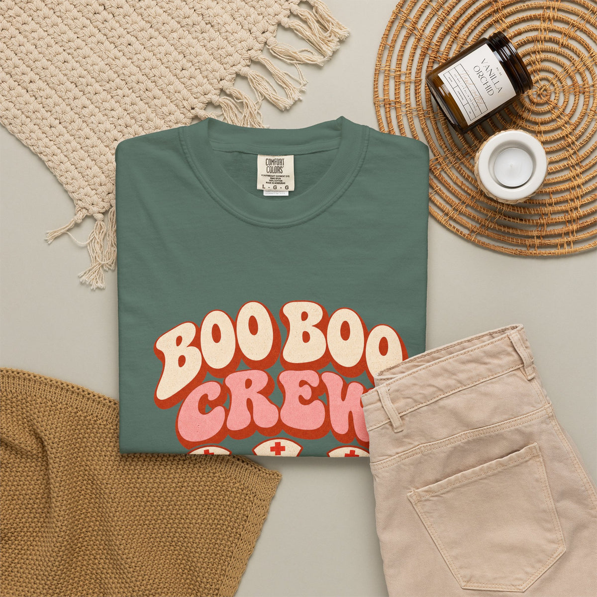 Boo Boo Crew Nurse T-Shirt – Cute Ghost Nurse Tee for Healthcare Workers