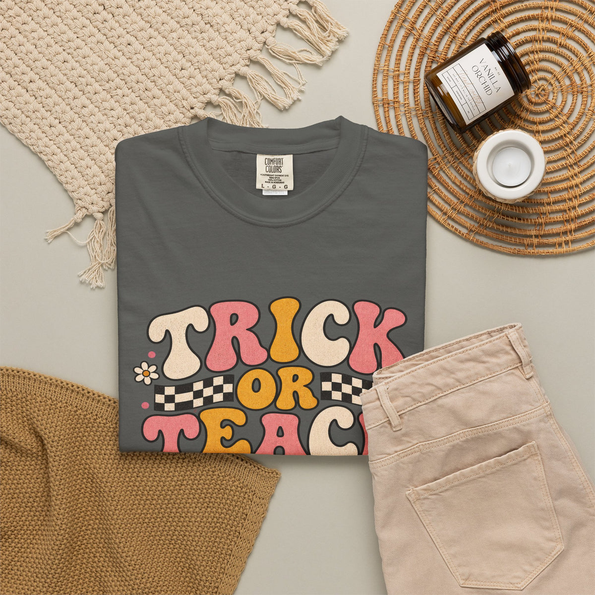 Trick or Teach 3rd Grade Halloween T-Shirt