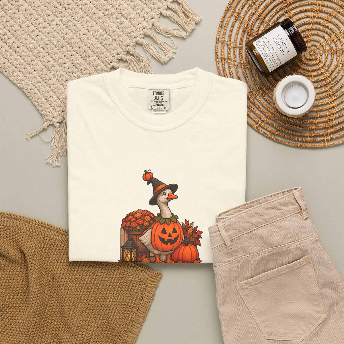 Porch Goose Vibes Halloween T-Shirt