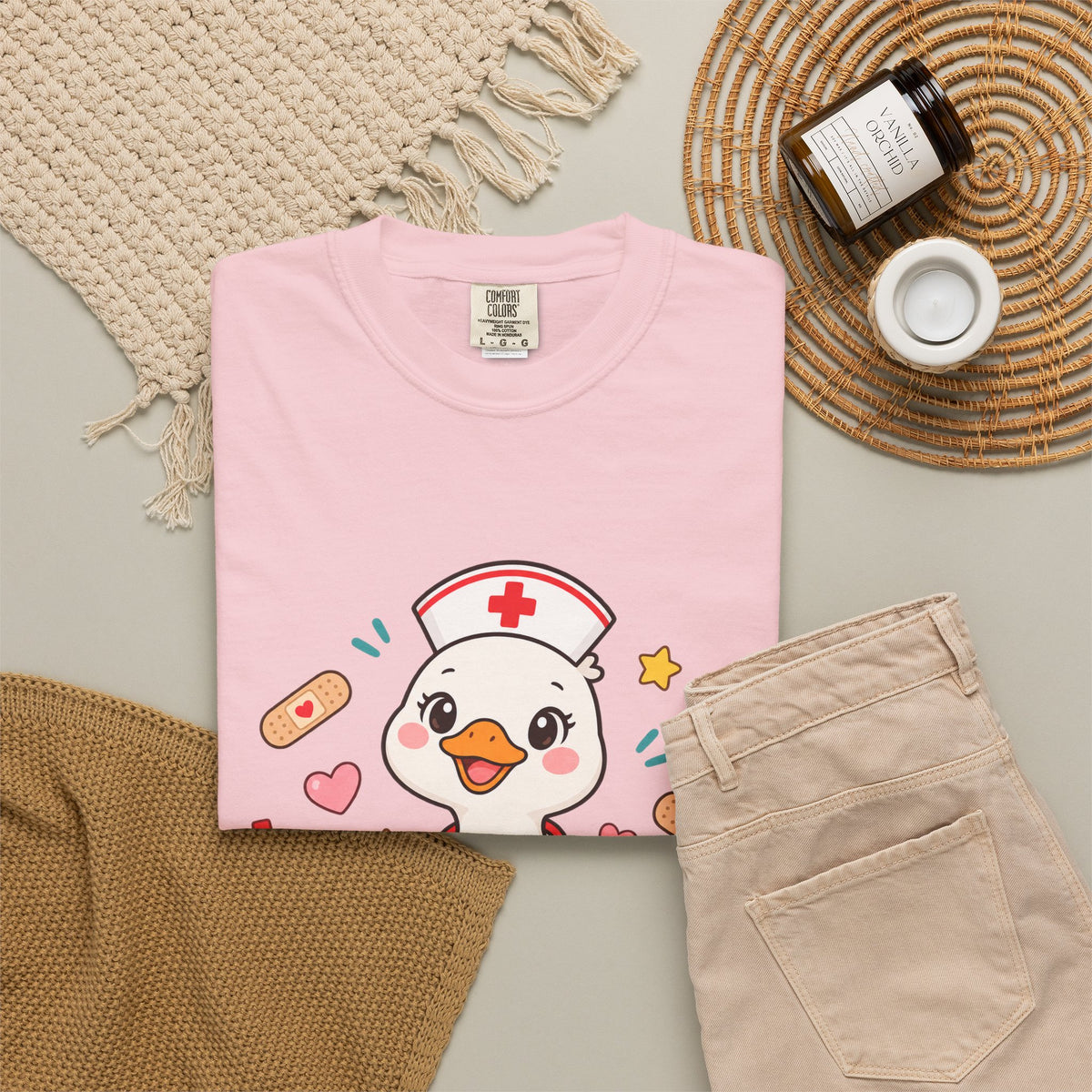 Nurse Duck Heart T-Shirt — Cute Nursing Gift