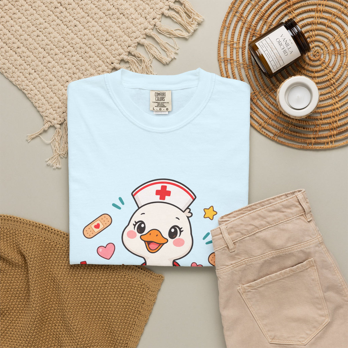 Nurse Duck Heart T-Shirt — Cute Nursing Gift