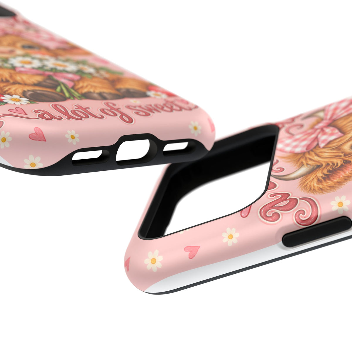 Cute Highland Cow Phone Case — "A Little Wild, A Lot of Sweet" Magnetic Impact-Resistant Case