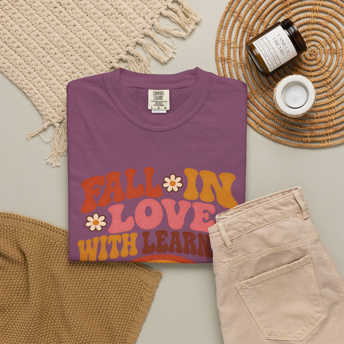 Fall in Love with Learning Kindergarten T-Shirt