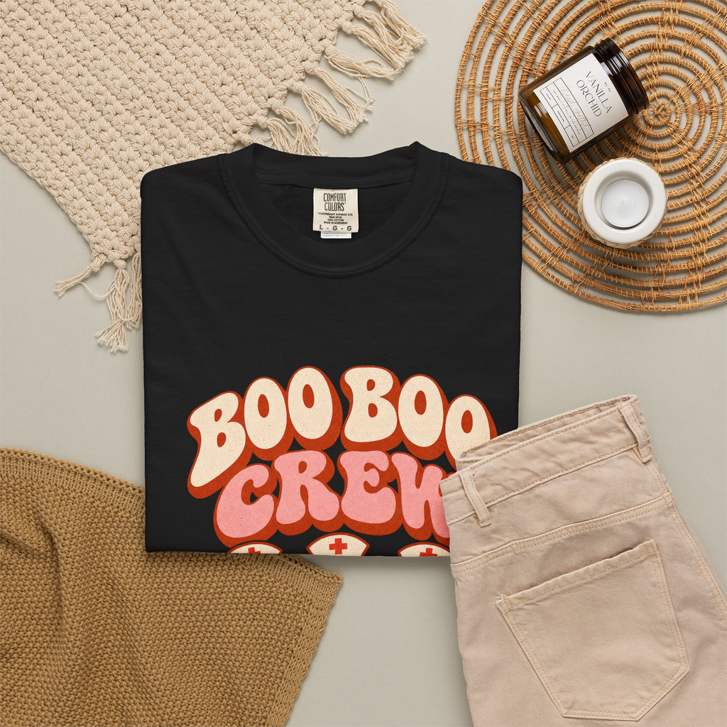 Boo Boo Crew Nurse T-Shirt – Cute Ghost Nurse Tee for Healthcare Workers