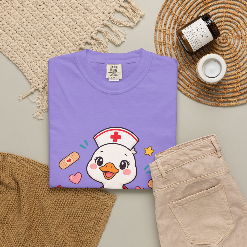 Nurse Duck Heart T-Shirt — Cute Nursing Gift
