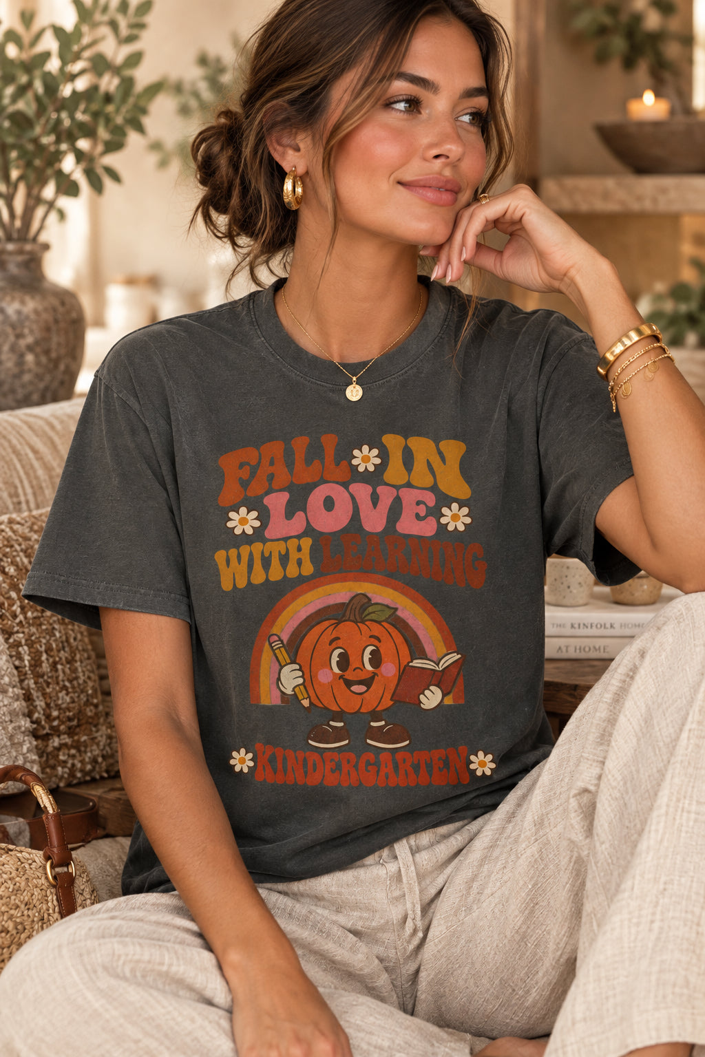 Fall in Love with Learning Kindergarten T-Shirt