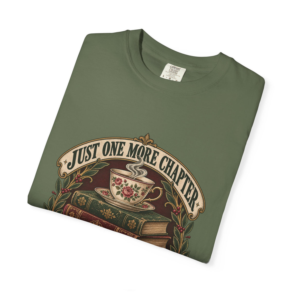 Just One More Chapter T-Shirt — Book Lover Reading Tee
