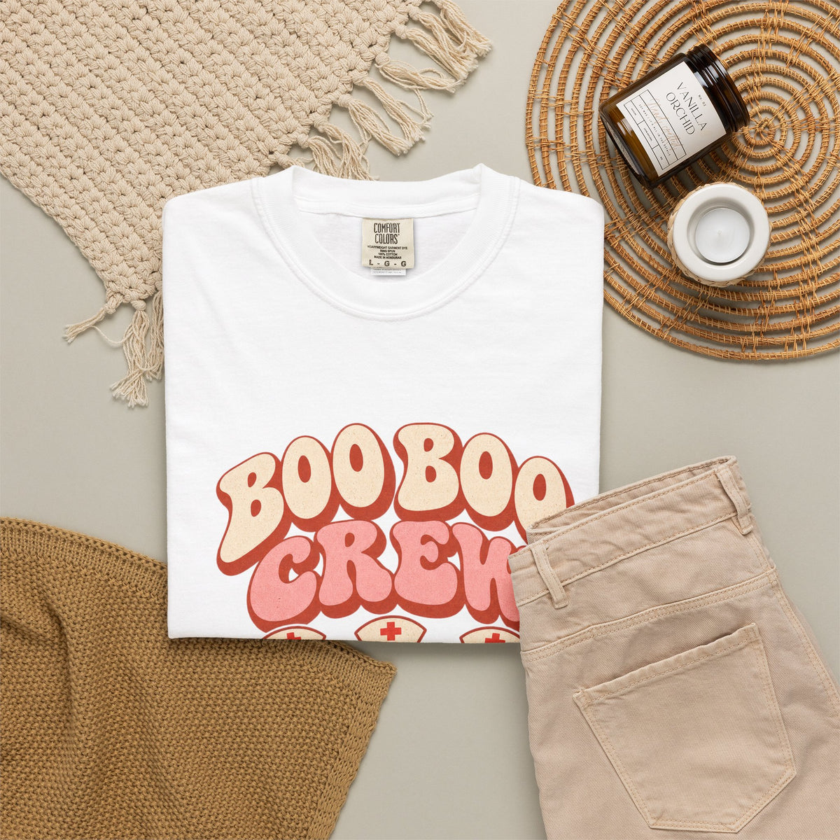 Boo Boo Crew Nurse T-Shirt – Cute Ghost Nurse Tee for Healthcare Workers