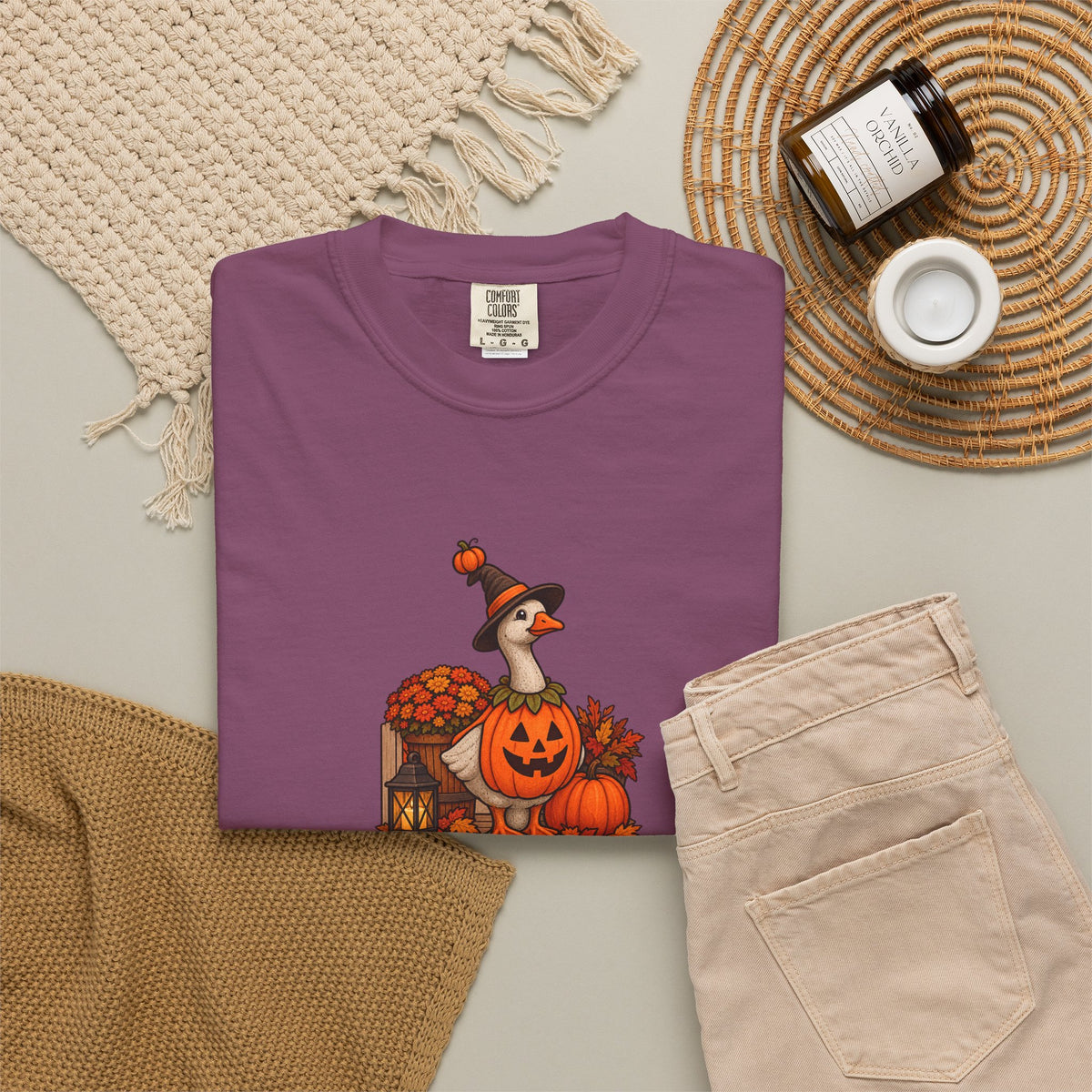 Porch Goose Vibes Halloween T-Shirt