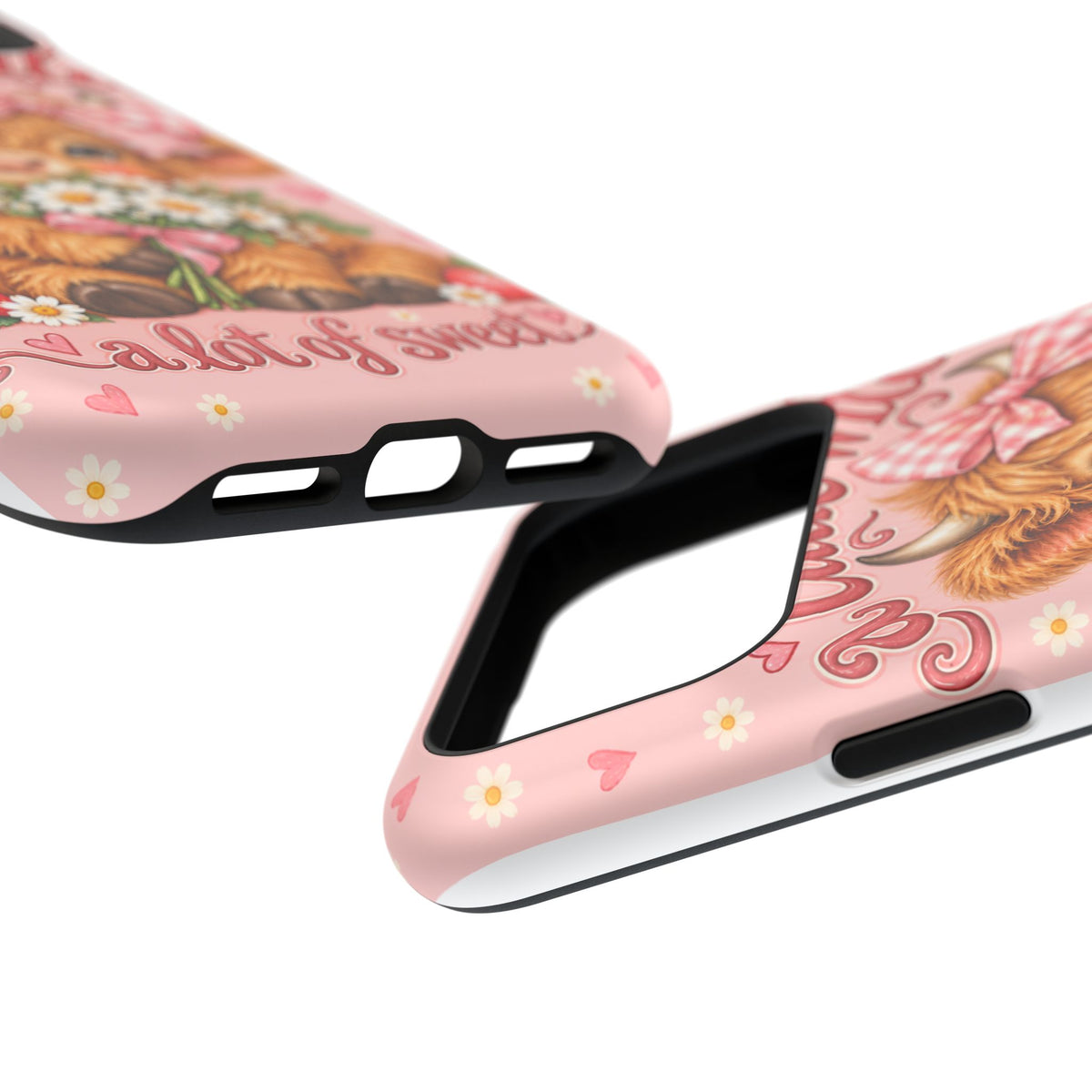 Cute Highland Cow Phone Case — "A Little Wild, A Lot of Sweet" Magnetic Impact-Resistant Case