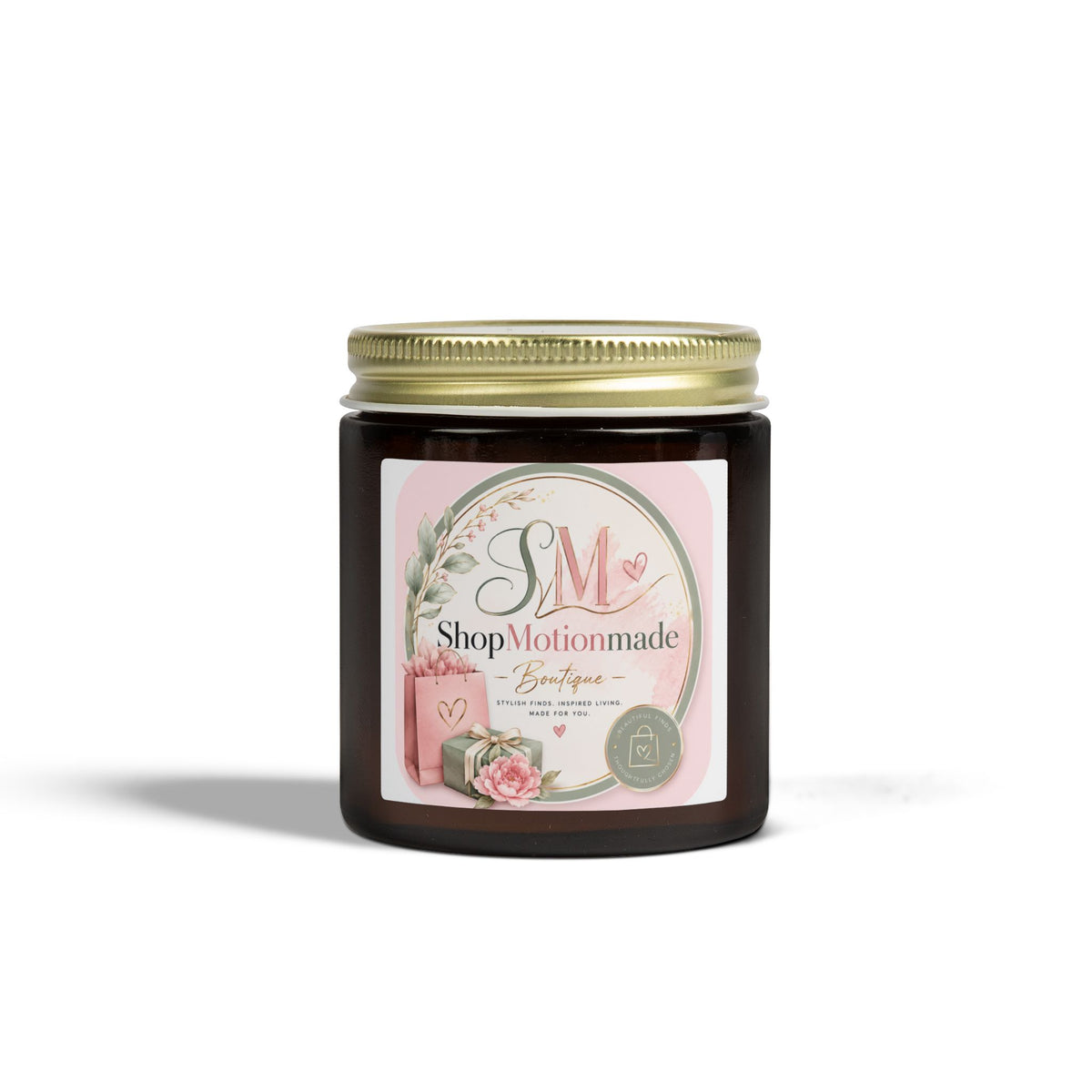 Coconut Apricot Soy Candle — 4oz & 9oz Scented Jar (Tropical Floral, Gift-Ready)