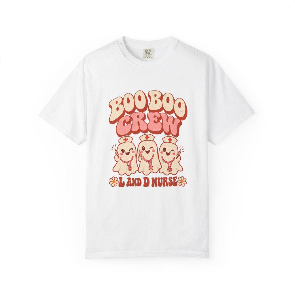 Boo Boo Crew Nurse T-Shirt – Cute Ghost Nurse Tee for Healthcare Workers