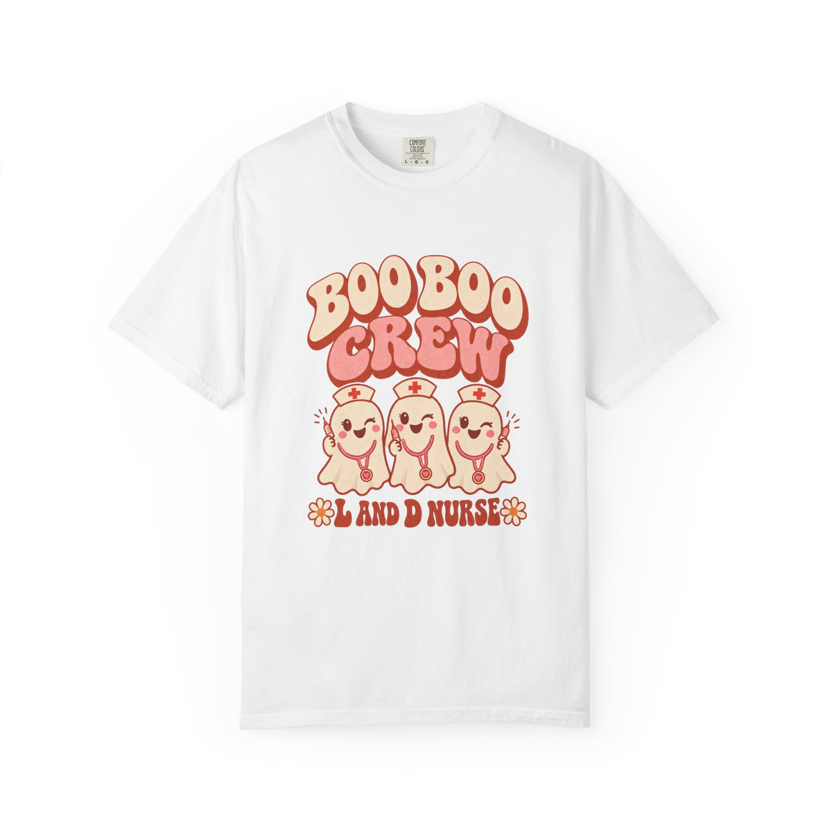 Boo Boo Crew Nurse T-Shirt – Cute Ghost Nurse Tee for Healthcare Workers