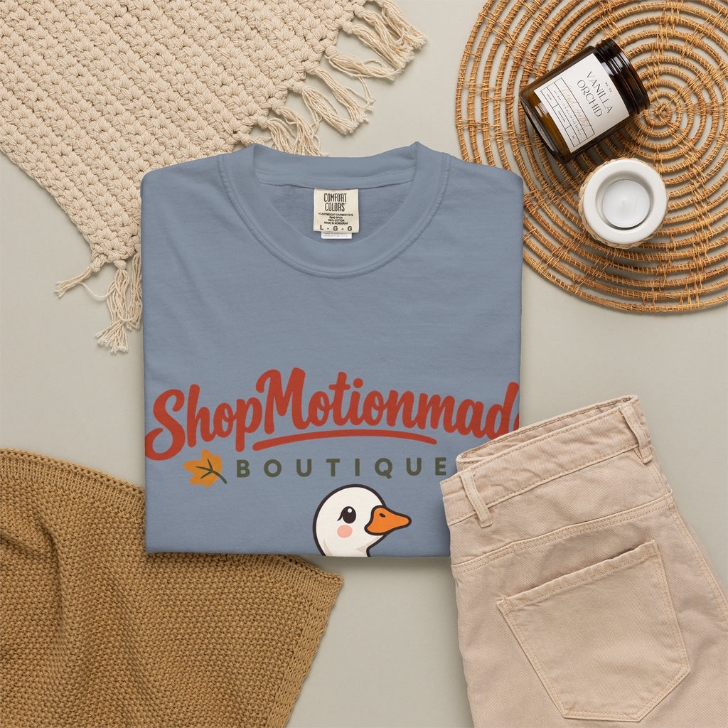 Autumn Goose Boutique T-Shirt — "ShopMotionmade" Cozy Fall Graphic Tee