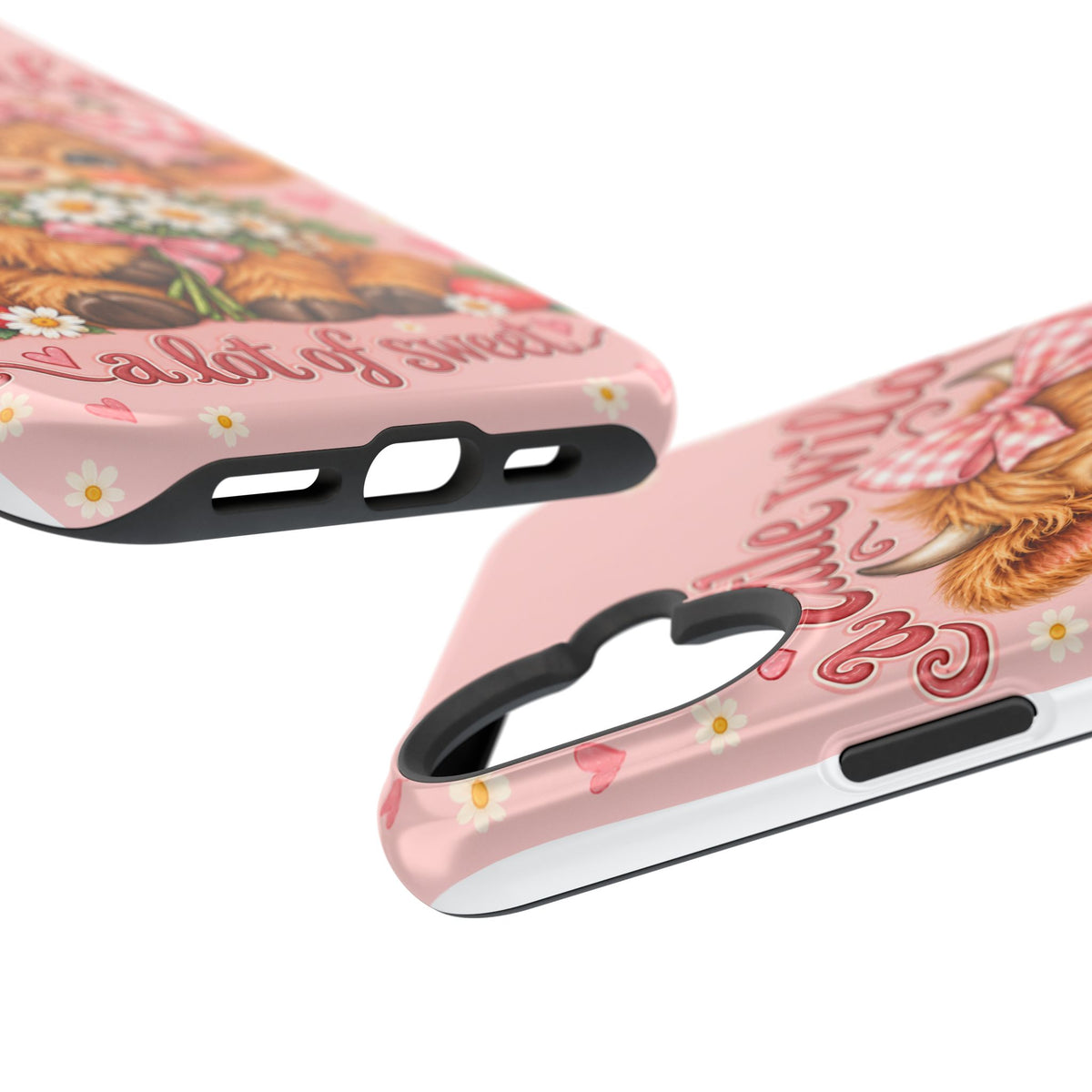 Cute Highland Cow Phone Case — "A Little Wild, A Lot of Sweet" Magnetic Impact-Resistant Case