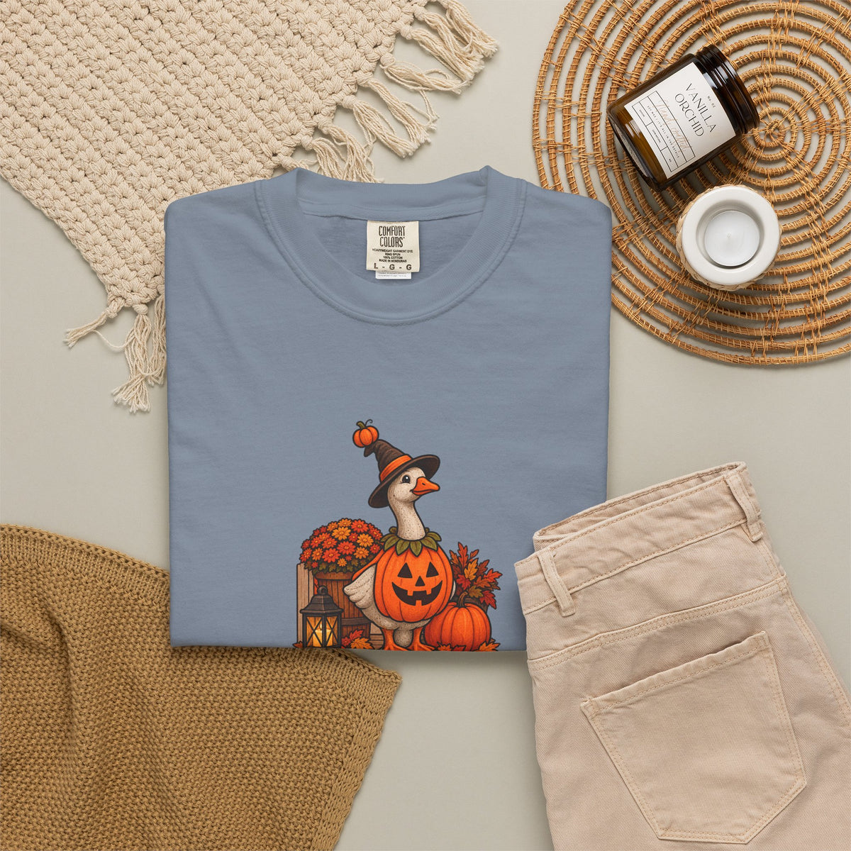 Porch Goose Vibes Halloween T-Shirt