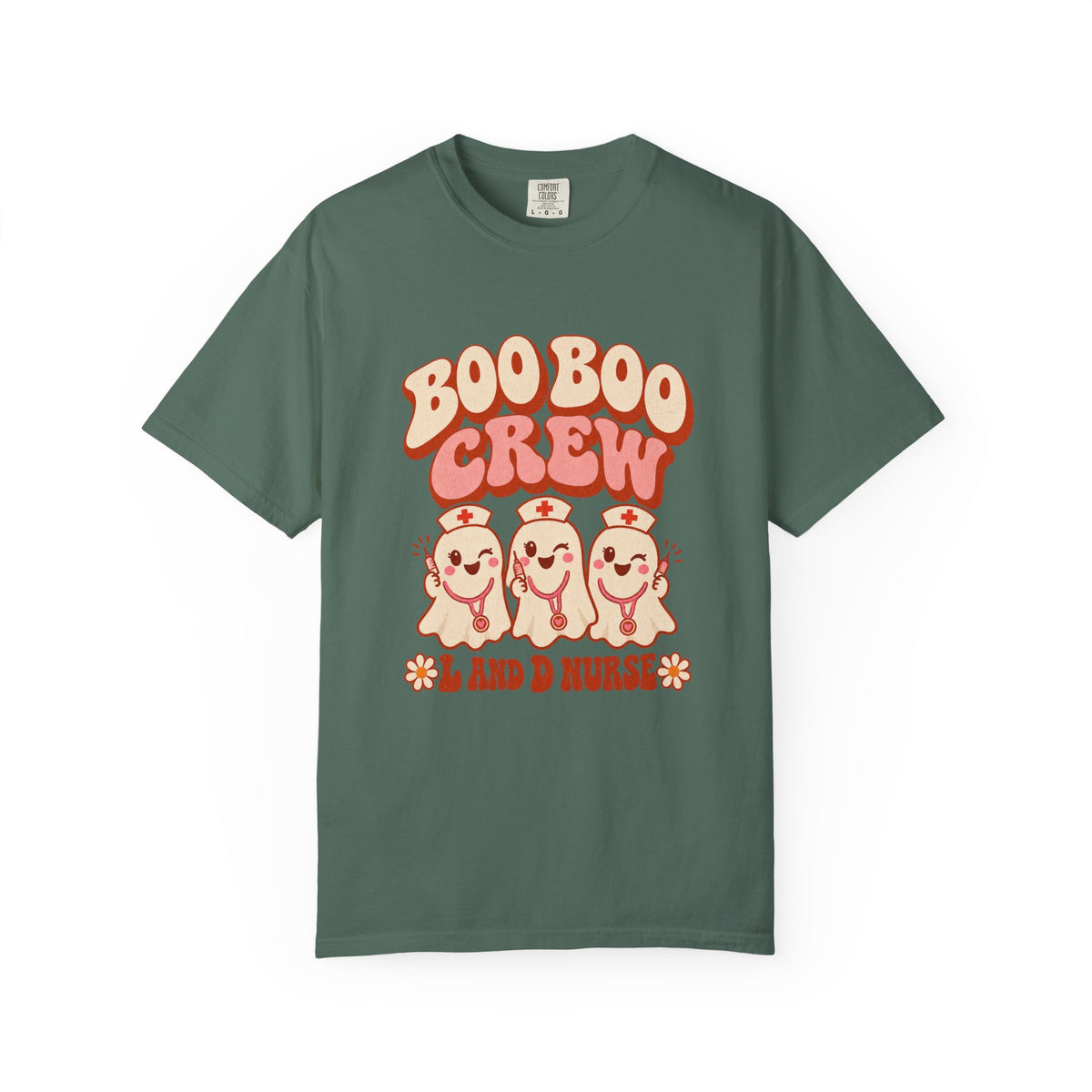Boo Boo Crew Nurse T-Shirt – Cute Ghost Nurse Tee for Healthcare Workers