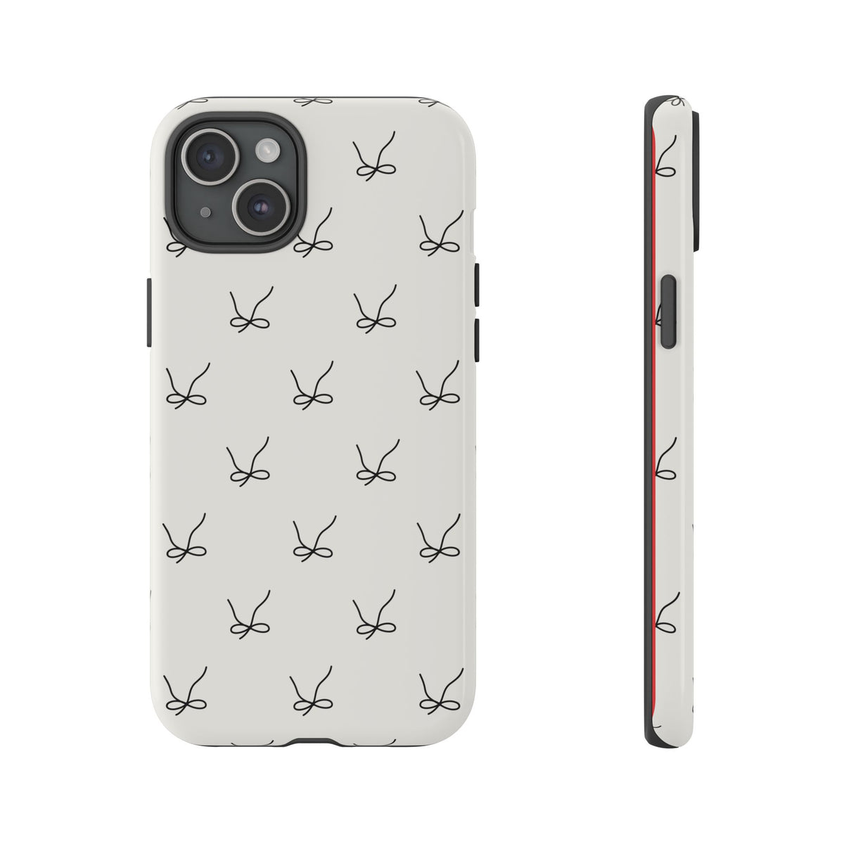 Minimalist Scissors Pattern Tough Phone Case