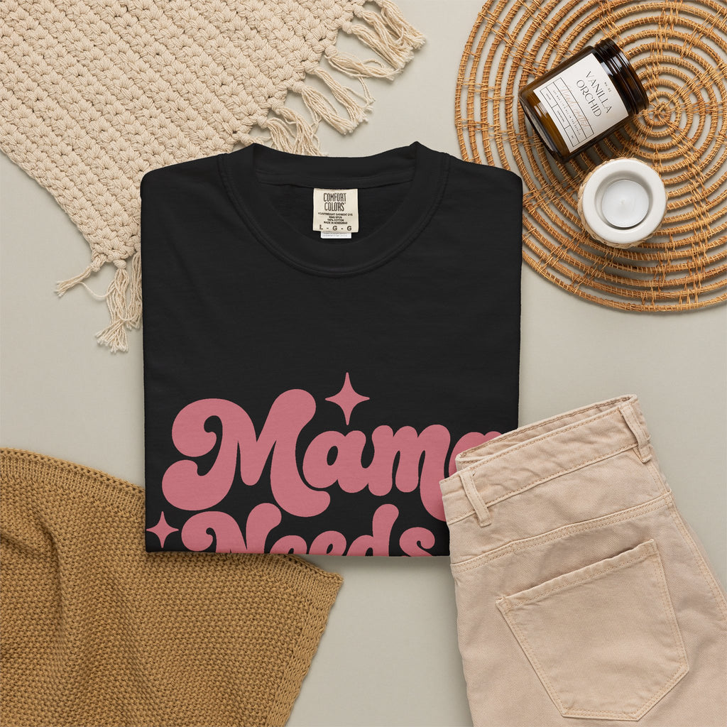 Mama Needs a Minute T-Shirt — Retro Mom Graphic Tee