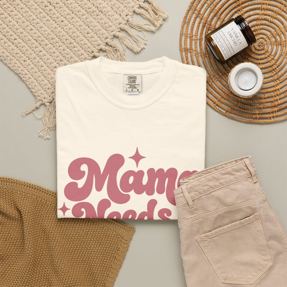 Mama Needs a Minute T-Shirt — Retro Mom Graphic Tee