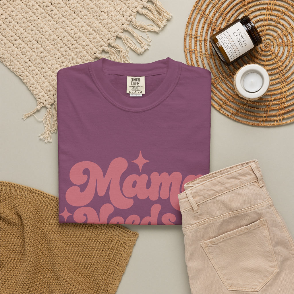 Mama Needs a Minute T-Shirt — Retro Mom Graphic Tee