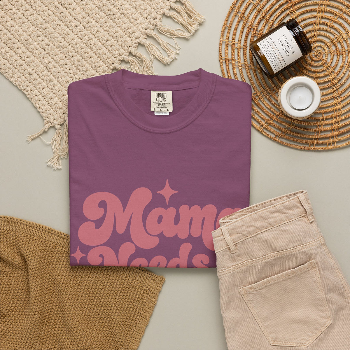 Mama Needs a Minute T-Shirt — Retro Mom Graphic Tee