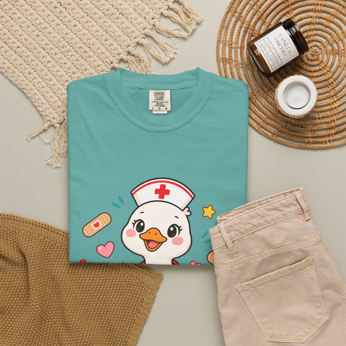 Nurse Duck Heart T-Shirt — Cute Nursing Gift