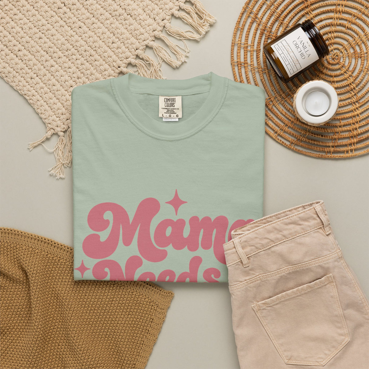 Mama Needs a Minute T-Shirt — Retro Mom Graphic Tee
