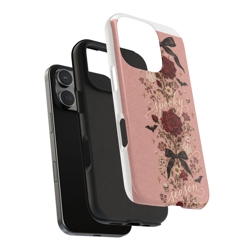 Tough Phone Case — 'Spooky Season' Vintage Rose Protective Cover