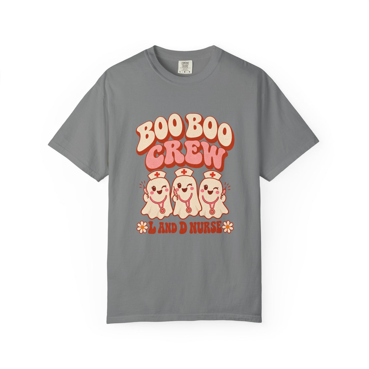 Boo Boo Crew Nurse T-Shirt – Cute Ghost Nurse Tee for Healthcare Workers
