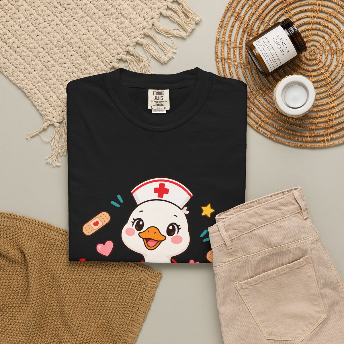 Nurse Duck Heart T-Shirt — Cute Nursing Gift