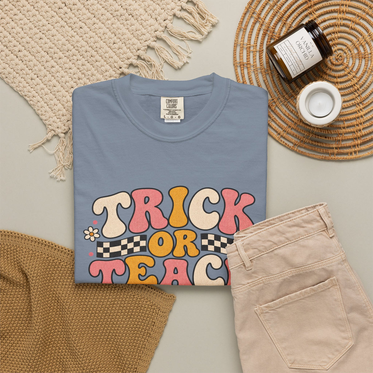Trick or Teach 3rd Grade Halloween T-Shirt
