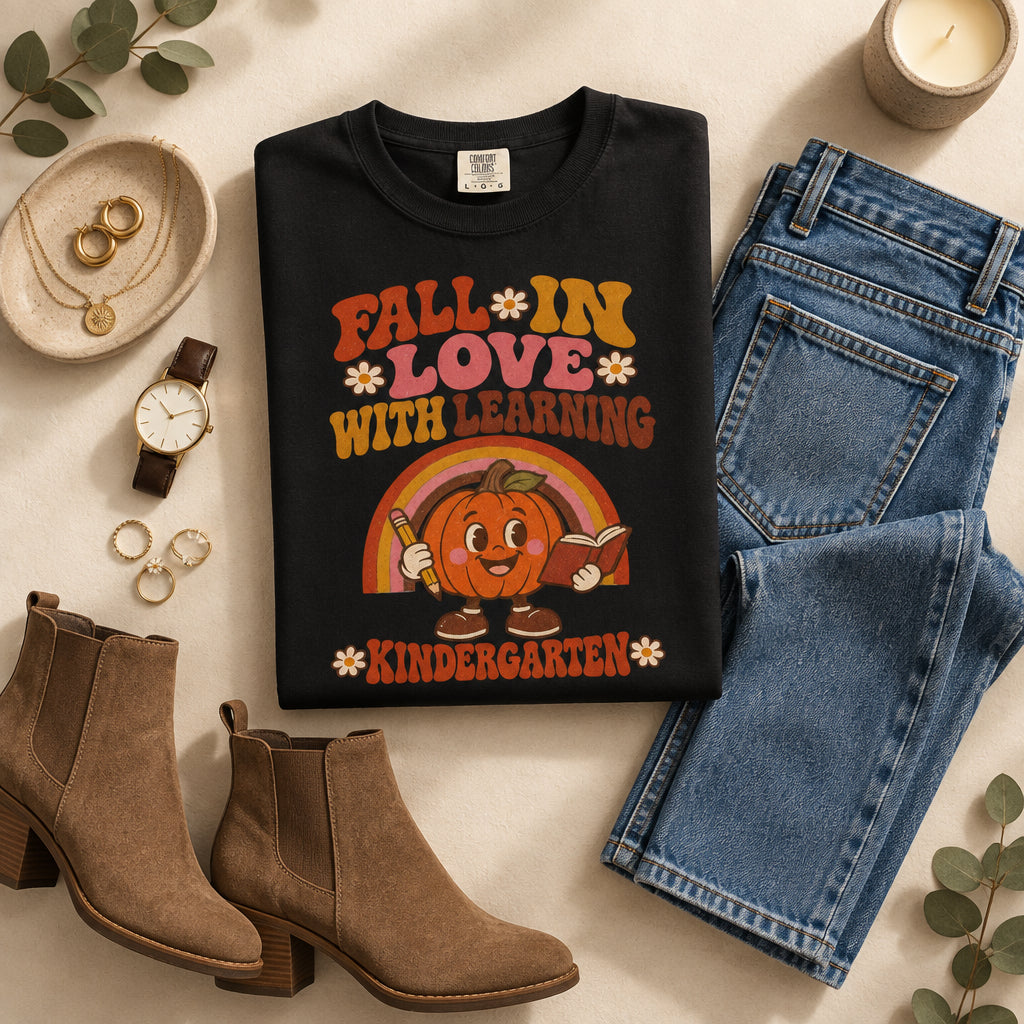 Fall in Love with Learning Kindergarten T-Shirt