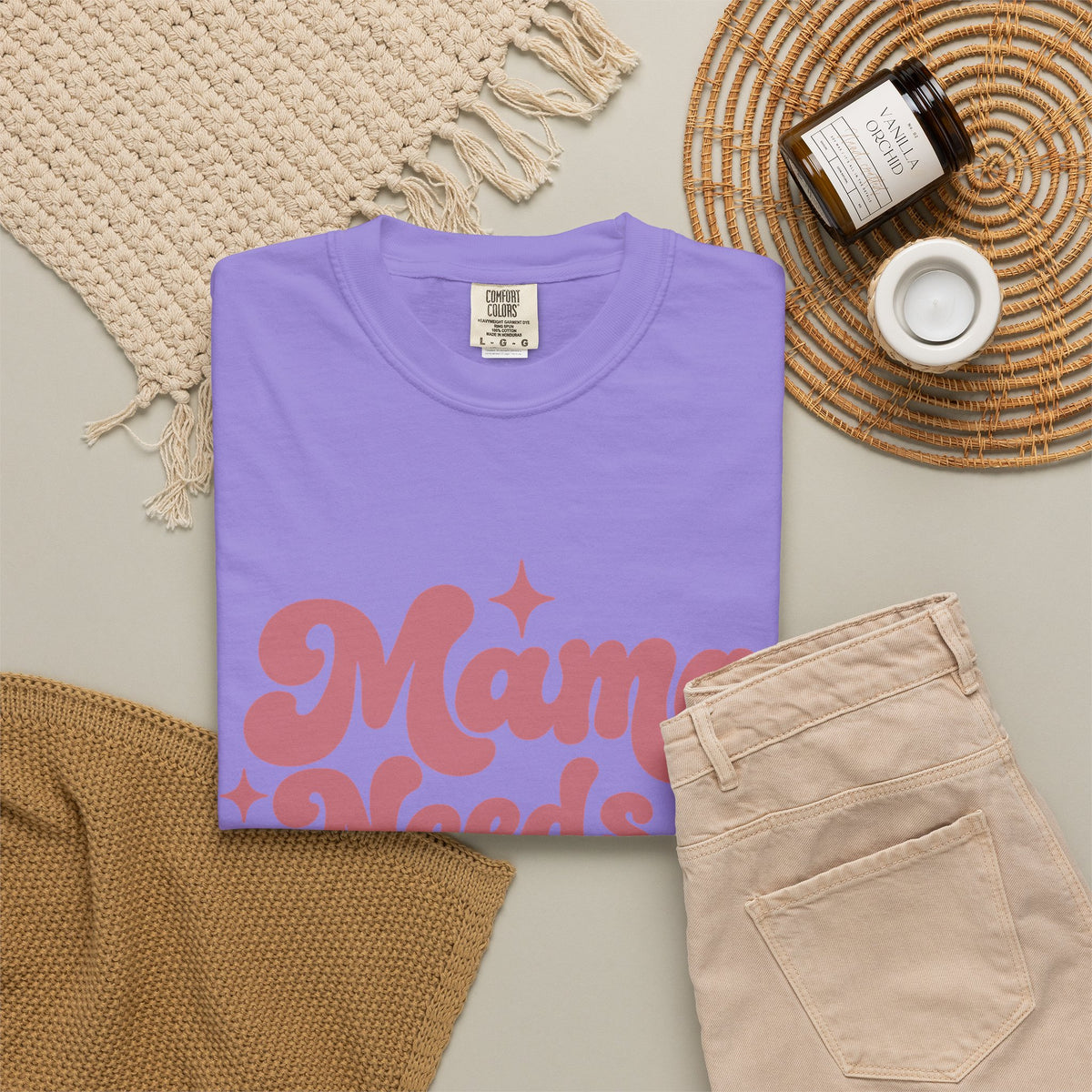Mama Needs a Minute T-Shirt — Retro Mom Graphic Tee