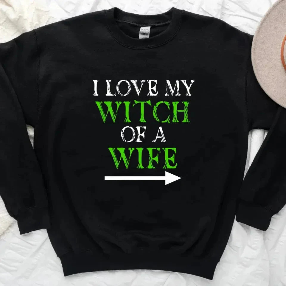 Witch and Monster Couples Sweatshirts