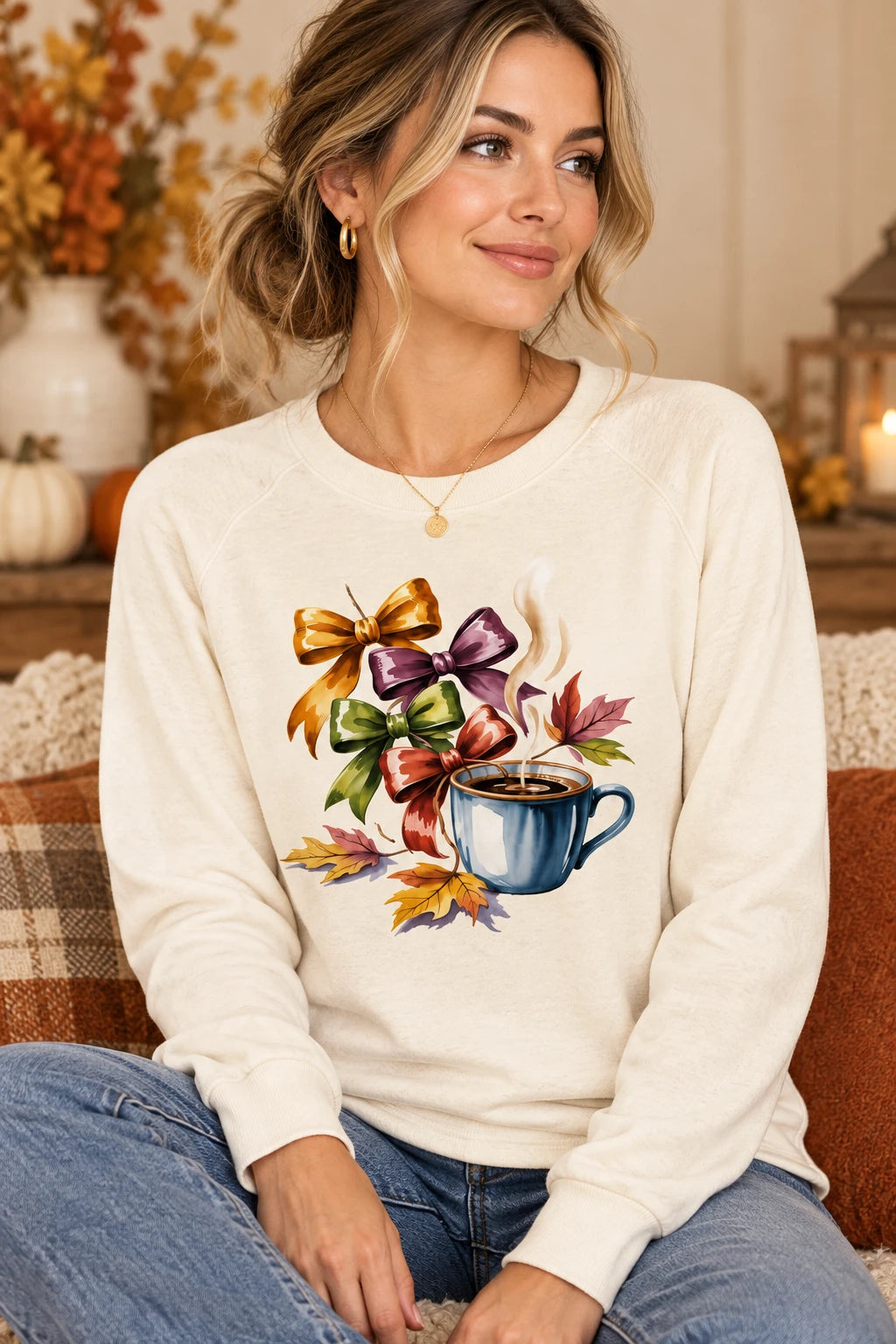 Cozy Sips Autumn Bows