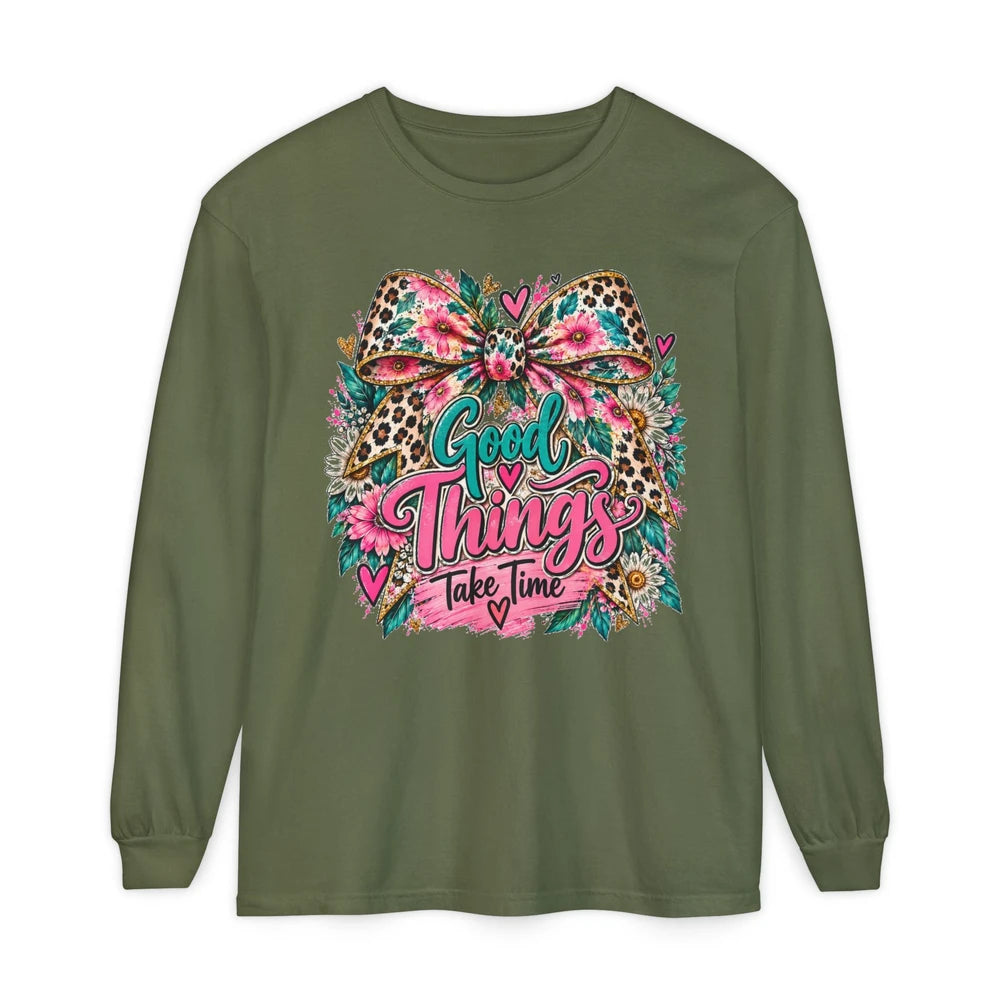 Garment Dyed Long Sleeve T-Shirt