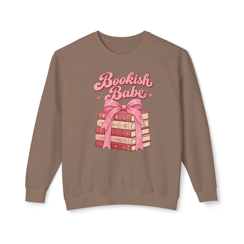 Bookish Babe Cotton Crewneck Sweatshirt