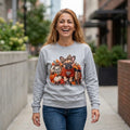 Fall Vibes French Bulldog Sweatshirt — Cute Autumn Pumpkin Dog Crewneck