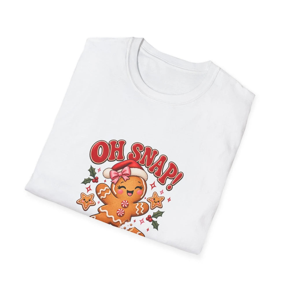 Oh Snap! Gingerbread Cookie T-Shirt — Cute Holiday Baking Graphic Tee