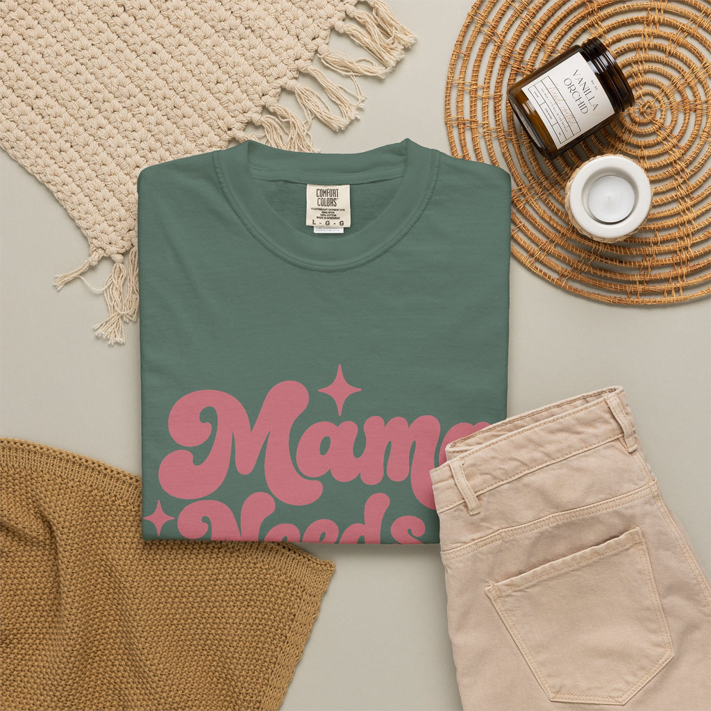 Mama Needs a Minute T-Shirt — Retro Mom Graphic Tee