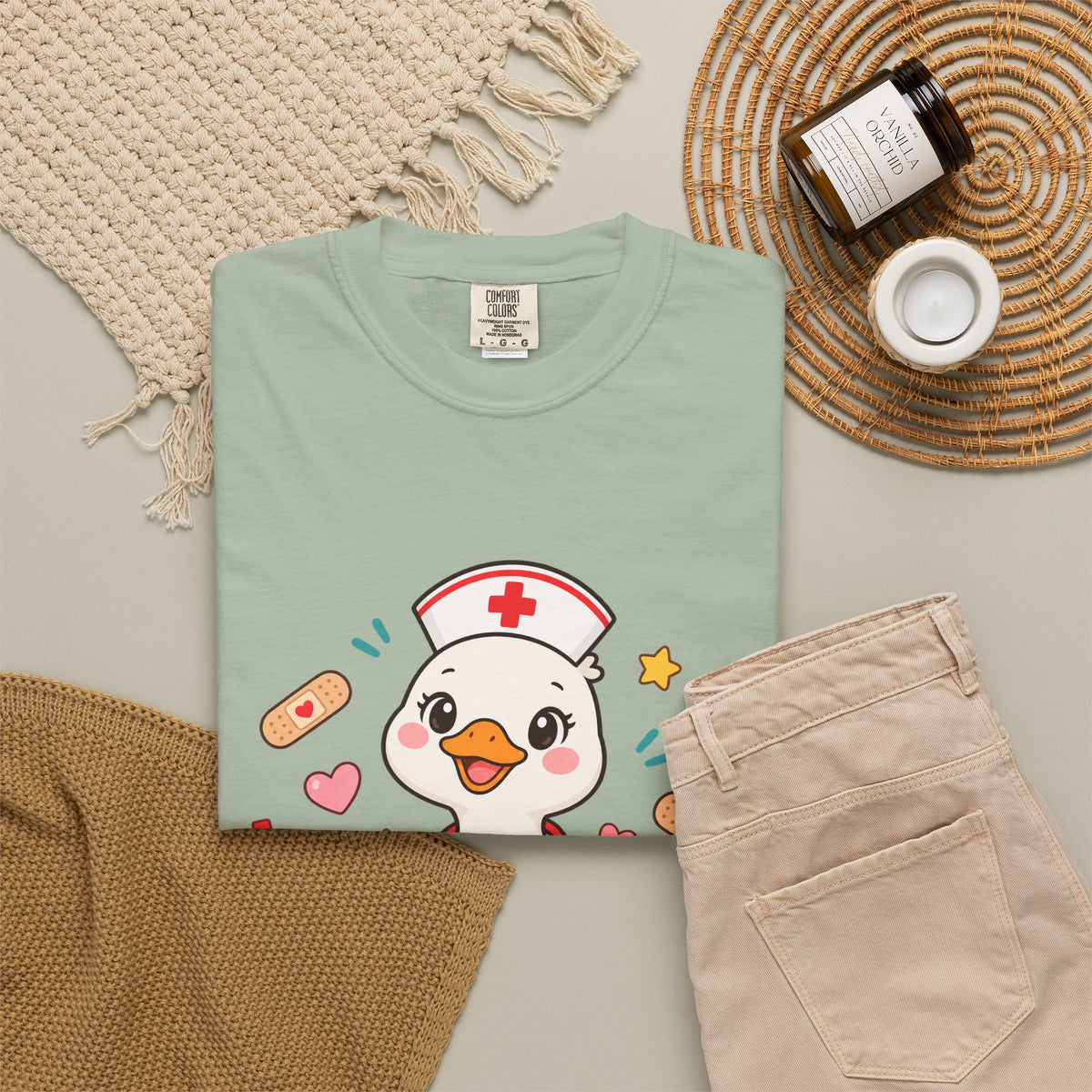 Nurse Duck Heart T-Shirt — Cute Nursing Gift